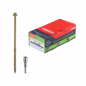 Timber & Landscaping Screw 6.7 x 150 Hex Head Green | Box of 50