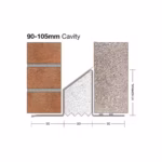 Birtley CB90 Standard Duty Cavity Wall Lintel | 100mm Cavity - Image 2