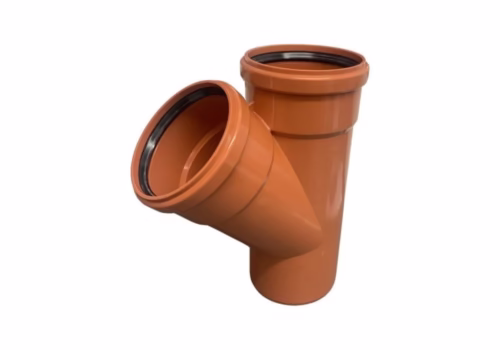 45 Deg. Double Socket Junction Underground 110mm