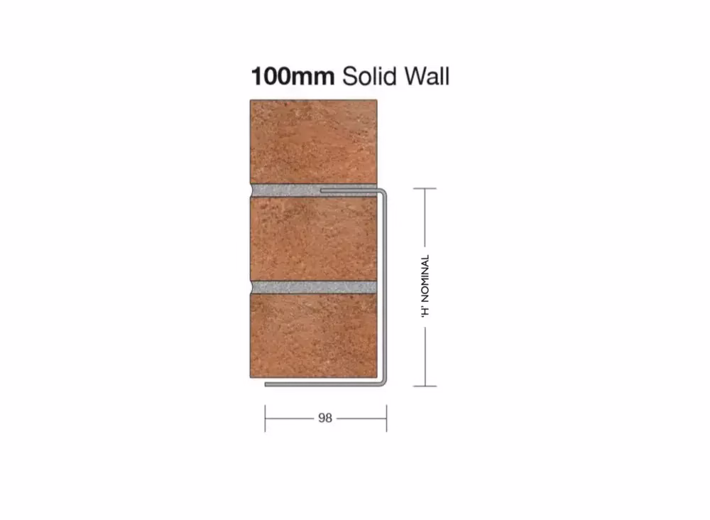 EV100 Single Leaf C-Shape Lintel | 100mm