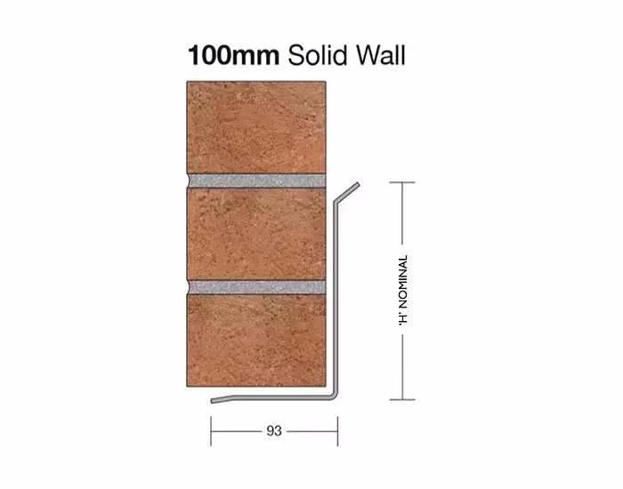 Single Leaf L-Shape Lintel | 100mm